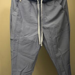 Figs Blue Joggers with Relaxed Fit and Drawstring Waist